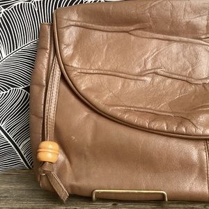 Vintage Empress Brown Leather Clutch